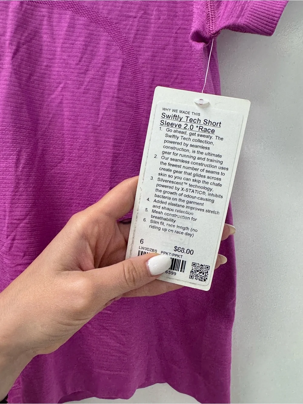 lululemon athletica Short Sleeve Tee in Magenta